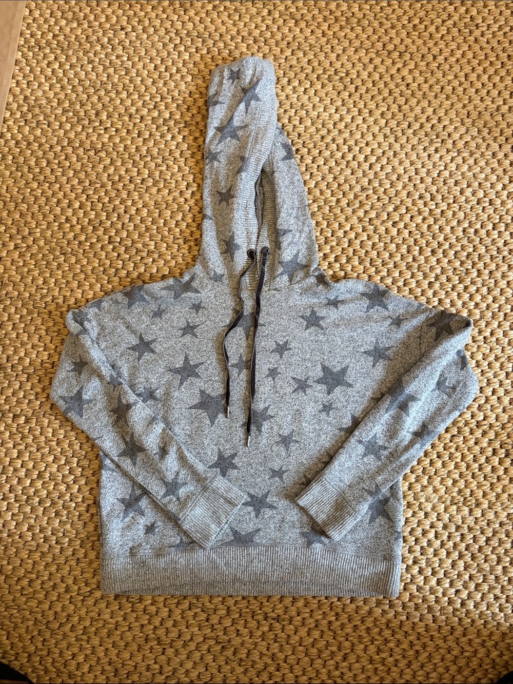 Rails Gray Star-Print Hoodie Sweatshirt